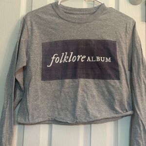Taylor Swift official Folklore crop top size small
